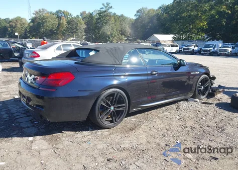 2015 BMW 6 Series 640I из США, поврежденный, VIN WBALW7C5XFD596101